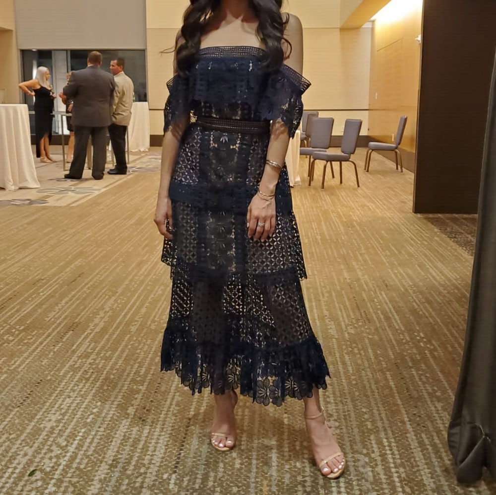 SELF PORTRAIT LACE MIDI DRESS UK6 US2 - Sold